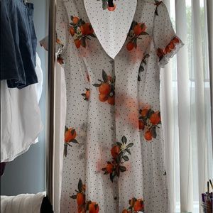 Citrus orange dress